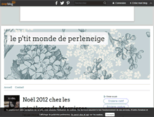 Tablet Screenshot of le-p-tit-monde-de-perleneige.over-blog.com