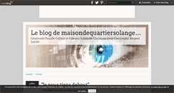 Desktop Screenshot of maisondequartiersolangetonini.over-blog.fr