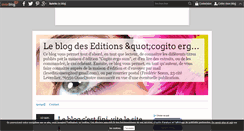 Desktop Screenshot of editionscogitoergosum.over-blog.com