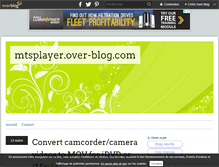 Tablet Screenshot of mtsplayer.over-blog.com