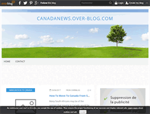 Tablet Screenshot of canadanews.over-blog.com