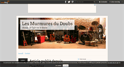 Desktop Screenshot of lesmurmuresdudoubs.over-blog.com