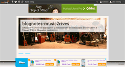 Desktop Screenshot of blognotes-music2rives.over-blog.fr