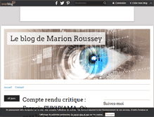 Tablet Screenshot of marion-roussey.over-blog.com