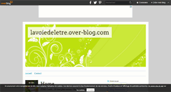 Desktop Screenshot of lavoiedeletre.over-blog.com