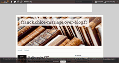 Desktop Screenshot of franck.chloe-mariage.over-blog.fr
