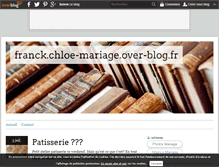 Tablet Screenshot of franck.chloe-mariage.over-blog.fr