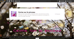 Desktop Screenshot of cerisesurlepinceau.over-blog.com