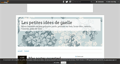 Desktop Screenshot of lespetitesideesdegaelle.over-blog.com