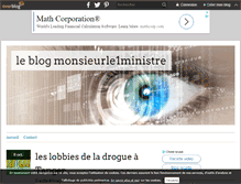 Tablet Screenshot of monsieurle1ministre.over-blog.com