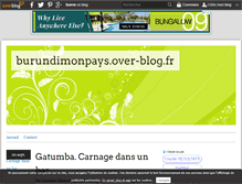 Tablet Screenshot of burundimonpays.over-blog.fr