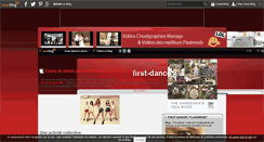 Desktop Screenshot of first-dance.over-blog.fr