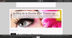 Desktop Screenshot of lagouttedor-tresorcachedeparis-nord.over-blog.com