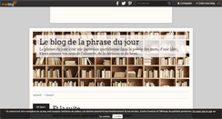 Desktop Screenshot of laphrasedujour.over-blog.com