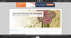 Desktop Screenshot of lesfourberiesdescrapin.over-blog.com