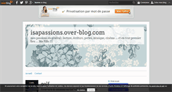 Desktop Screenshot of isapassions.over-blog.com