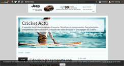 Desktop Screenshot of cricketactu.over-blog.com