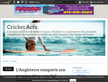 Tablet Screenshot of cricketactu.over-blog.com