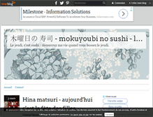 Tablet Screenshot of mokuyoubinosushi.over-blog.com