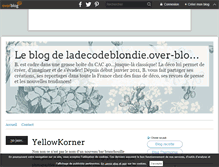Tablet Screenshot of ladecodeblondie.over-blog.com