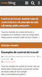 Mobile Screenshot of contrat-de-travail.over-blog.com
