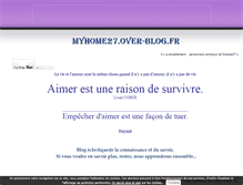 Tablet Screenshot of myhome27.over-blog.fr