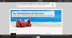 Desktop Screenshot of leschroniquesduquebec.over-blog.com