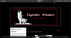 Desktop Screenshot of legendes-urbaines-666.over-blog.com