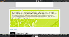 Desktop Screenshot of laurentcaigneaux.over-blog.com