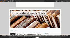 Desktop Screenshot of ecrituree2c.over-blog.com