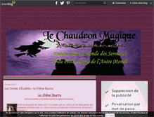 Tablet Screenshot of lechaudronmagique.over-blog.fr