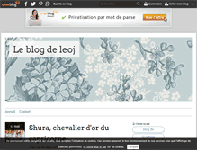 Tablet Screenshot of chevaliersleoj.over-blog.com