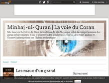 Tablet Screenshot of minhajquran.over-blog.com