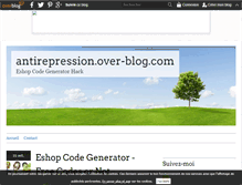 Tablet Screenshot of antirepression.over-blog.com