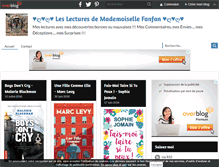 Tablet Screenshot of leslecturesdemademoisellefanfan.over-blog.com
