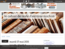 Tablet Screenshot of lecahierdetexte.over-blog.com