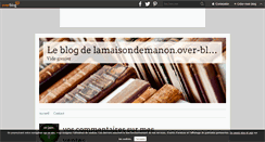 Desktop Screenshot of lamaisondemanon.over-blog.com