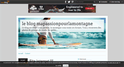 Desktop Screenshot of mapassionpourlamontagne.over-blog.com