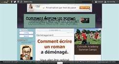 Desktop Screenshot of comment-ecrire-un-roman.over-blog.com