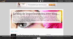 Desktop Screenshot of lesperlesrondes.over-blog.com