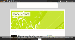 Desktop Screenshot of isabellebinet.over-blog.com