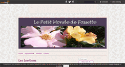 Desktop Screenshot of lepetitmondedefossette.over-blog.com