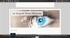 Desktop Screenshot of henrimalosse.over-blog.com