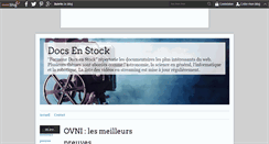 Desktop Screenshot of docsenstock.over-blog.com