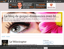 Tablet Screenshot of guigui-dinosaures.over-blog.com
