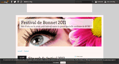 Desktop Screenshot of festivaldebonnet2011.over-blog.com