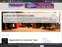 Tablet Screenshot of coursdebatterie.over-blog.com