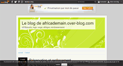Desktop Screenshot of africademain.over-blog.com