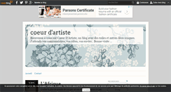 Desktop Screenshot of coeurdartiste.over-blog.com