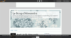 Desktop Screenshot of le-scrap-blog-d-alex.over-blog.com